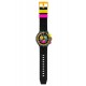 SWATCH NEON SEPPIA Ρολόι Unisex Μαύρο Λουράκι Σιλικόνης SB02B104