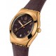 SWATCH HEART OF BURGUNDY Ρολόι Γυναικείο Μπορντό Υφασμάτινο Λουράκι YLG413