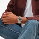 SWATCH CONFIDENT MOMENT Ρολόι μπεζ Καουτσούκ λουράκι SB07S125