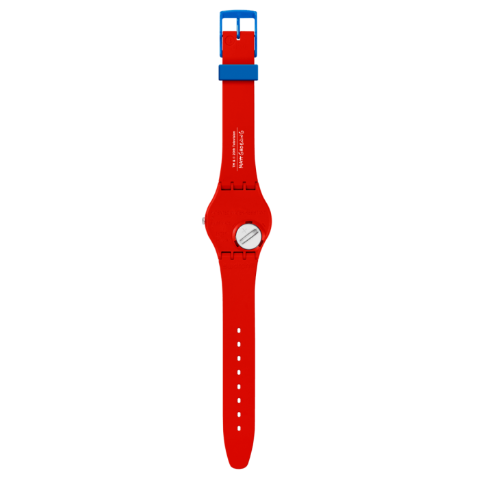 SWATCH LITTLE LADY LIBERTY Ρολόι Κόκκινο Λουράκι Σιλικόνης SO28Z120 SWATCH LITTLE LADY LIBERTY Ρολόι Κόκκινο Λουράκι Σιλικόνης SO28Z120