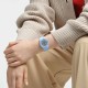 SWATCH FROZEN WATERFALL Unisex Ρολόι Γαλάζιο Λουράκι Σιλικόνης SO31L100