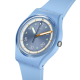 SWATCH FROZEN WATERFALL Unisex Ρολόι Γαλάζιο Λουράκι Σιλικόνης SO31L100
