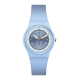 SWATCH FROZEN WATERFALL Unisex Ρολόι Γαλάζιο Λουράκι Σιλικόνης SO31L100