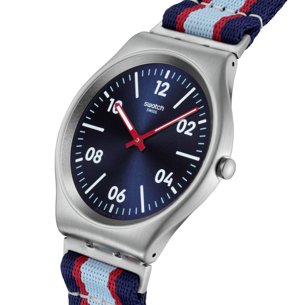 SWATCH BESIDE THE SEA Ρολόι Πολύχρωμο Υφασμάτινο λουράκι SS07S148