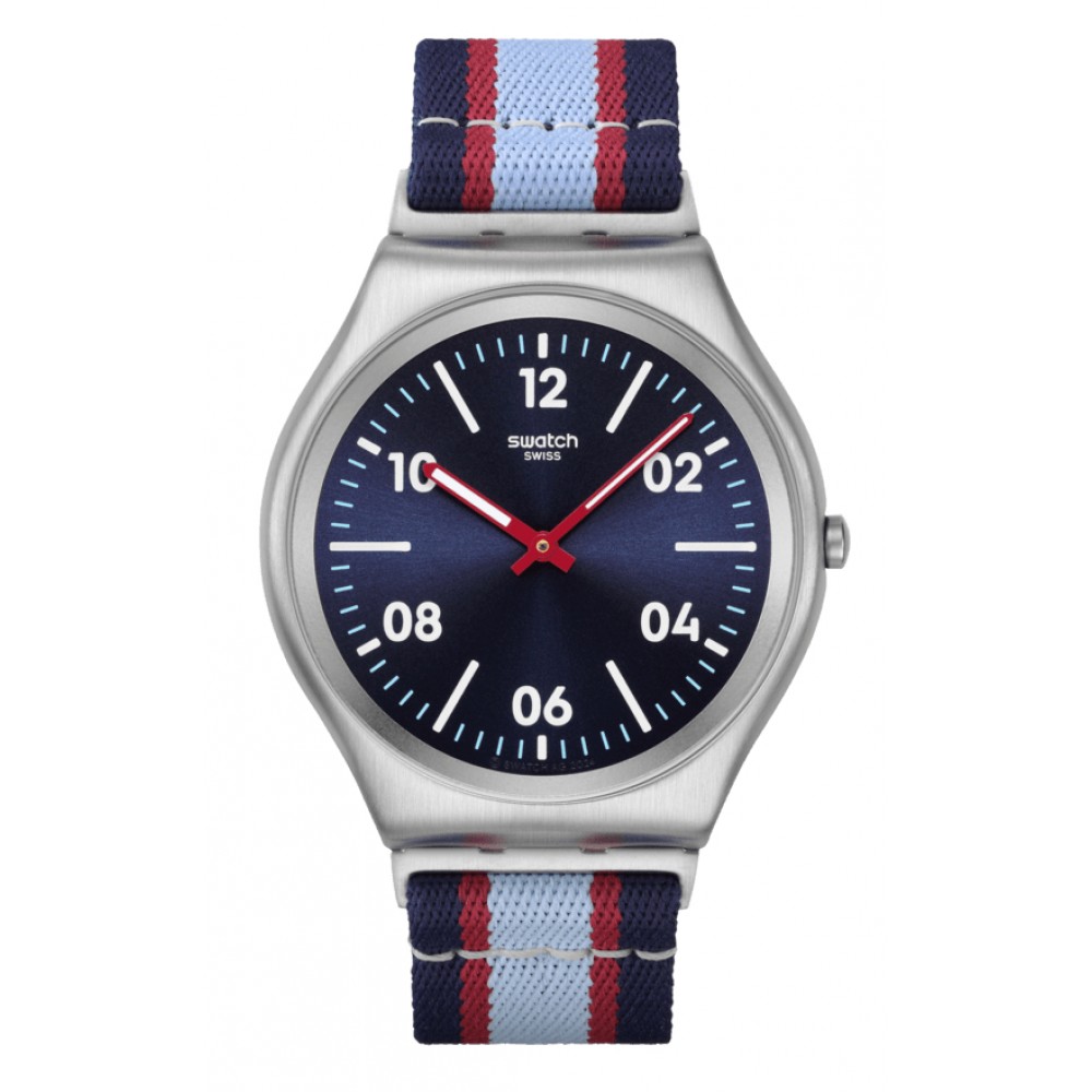 SWATCH BESIDE THE SEA Ρολόι Πολύχρωμο Υφασμάτινο λουράκι SS07S148