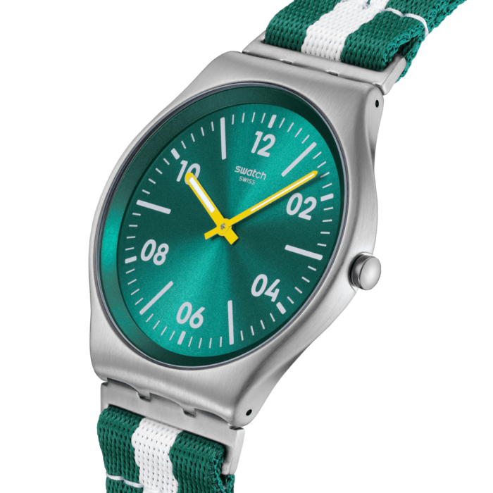 SWATCH CASUAL STRIPE Ρολόι Πολύχρωμο Υφασμάτινο λουράκι SS07S149