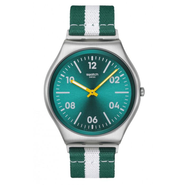 SWATCH CASUAL STRIPE Ρολόι Πολύχρωμο Υφασμάτινο λουράκι SS07S149