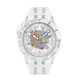 SWATCH SCUBAQUA AURELIA AURITA Ρολόι Λευκό/Διάφανο Λουράκι Σιλικόνης SSCU09K100