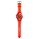 SWATCH SCUBAQUA LION'S MANE Watch Red/White Silicone Strap SSCU09R100