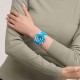 SWATCH SCUBAQUA  BLUE FIRE Ρολόι Μπλε Λουράκι Σιλικόνης SSCU09S100