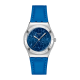 SWATCH BLUE PETAL PROMISE Ρολόι Γυναικείο Μπλε Δερμάτινο Λουρί YLS235