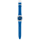 SWATCH BLUE PETAL PROMISE Ρολόι Γυναικείο Μπλε Δερμάτινο Λουρί YLS235