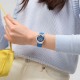 SWATCH BLUE PETAL PROMISE Ρολόι Γυναικείο Μπλε Δερμάτινο Λουρί YLS235