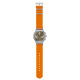 SWATCH VACATION TIME Unisex Ρολόι Χρονογράφος Πορτοκαλί Υφασμάτινο λουράκι YVS101 SWATCH VACATION TIME Unisex Ρολόι Χρονογράφος Πορτοκαλί Υφασμάτινο λουράκι YVS101
