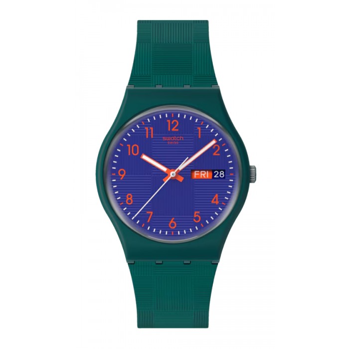 SWATCH PATTERN FORMATION Ρολόι Πράσινο Λουράκι Σιλικόνης SO28N706