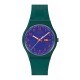 SWATCH PATTERN FORMATION Ρολόι Πράσινο Λουράκι Σιλικόνης SO28N706