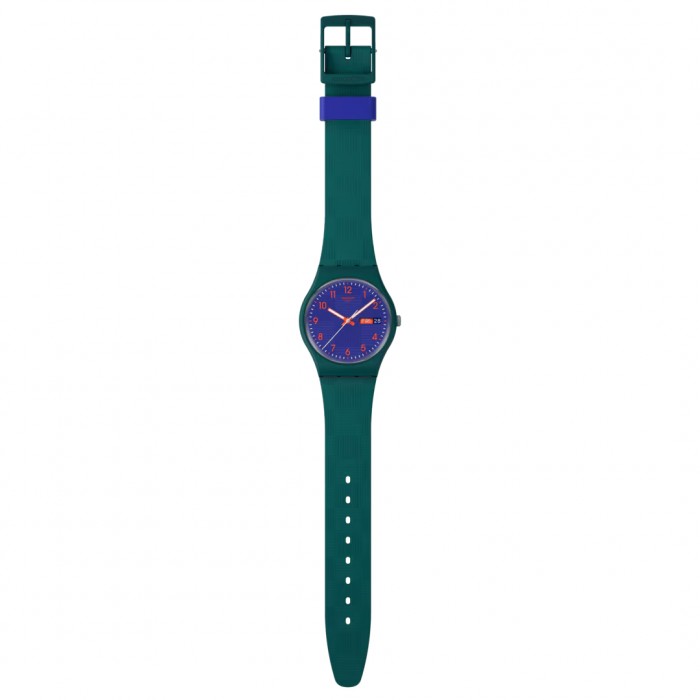 SWATCH PATTERN FORMATION Ρολόι Πράσινο Λουράκι Σιλικόνης SO28N706