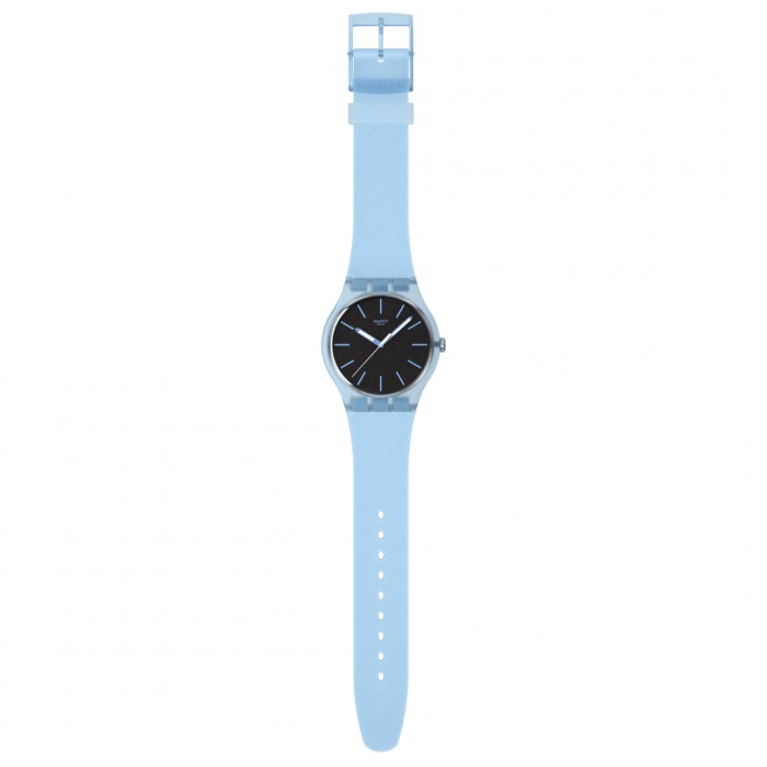 SWATCH BLUE MOVES Ρολόι Μπλε Λουρί Σιλικόνης SO29L101