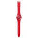 SWATCH LOVE IN SCARLET Unisex Ρολόι Κόκκινο Λουράκι Σιλικόνης SO28Z122