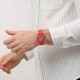 SWATCH LOVE IN SCARLET Unisex Ρολόι Κόκκινο Λουράκι Σιλικόνης SO28Z122