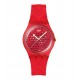 SWATCH LOVE IN SCARLET Unisex Ρολόι Κόκκινο Λουράκι Σιλικόνης SO28Z122