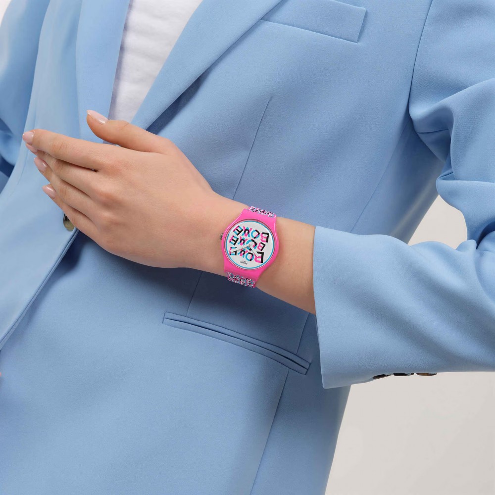SWATCH LOVE & BLAH Ρολόι Πολύχρωμο Λουρί Σιλικόνης SO29Z156 SWATCH LOVE & BLAH Ρολόι Πολύχρωμο Λουρί Σιλικόνης SO29Z156