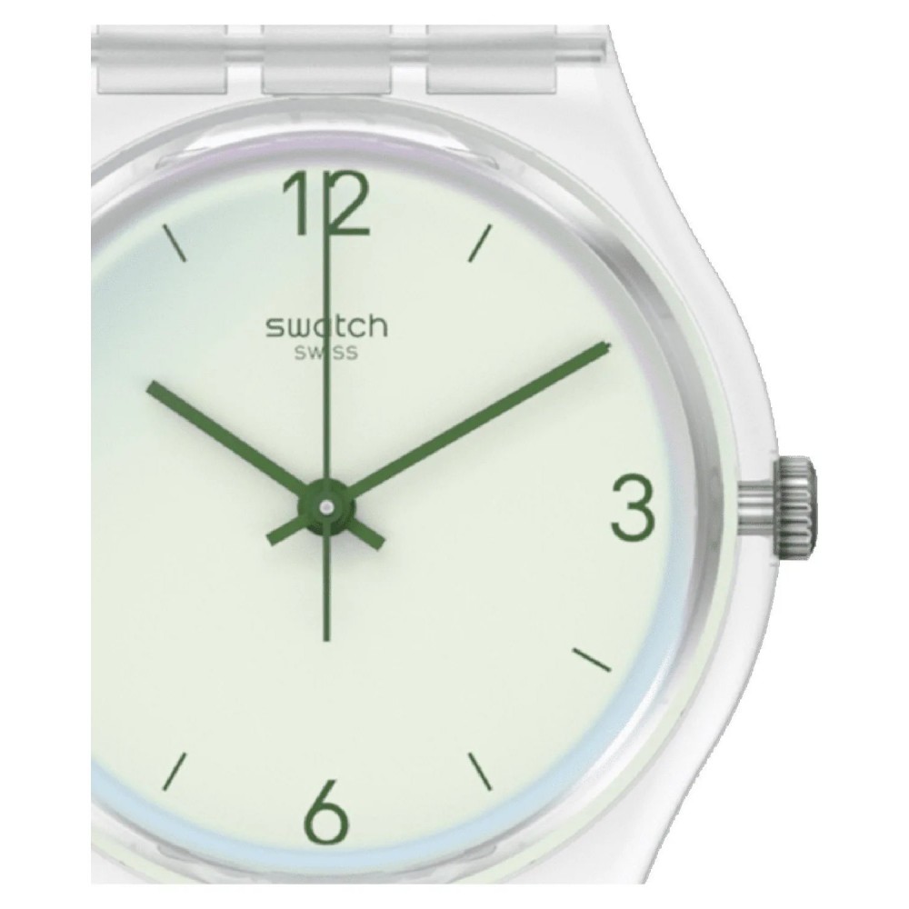 SWATCH SWAN LAKE Unisex Ρολόι Λευκό Διάφανο Λουράκι Σιλικόνης GE294