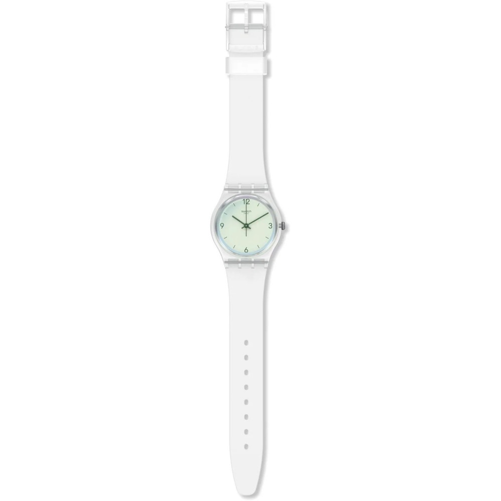 SWATCH SWAN LAKE Unisex Ρολόι Λευκό Διάφανο Λουράκι Σιλικόνης GE294