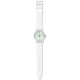 SWATCH SWAN LAKE Unisex Ρολόι Λευκό Διάφανο Λουράκι Σιλικόνης GE294