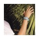 SWATCH MORNING SKY Unisex Ρολόι Μπλε Διάφανο Λουράκι Σιλικόνης GL125
