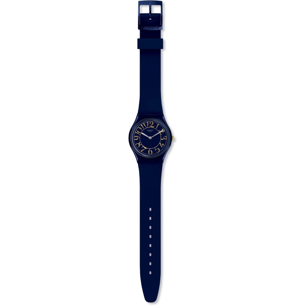 SWATCH BACK IN TIME Unisex Ρολόι Μπλε Λουράκι Σιλικόνης GN262