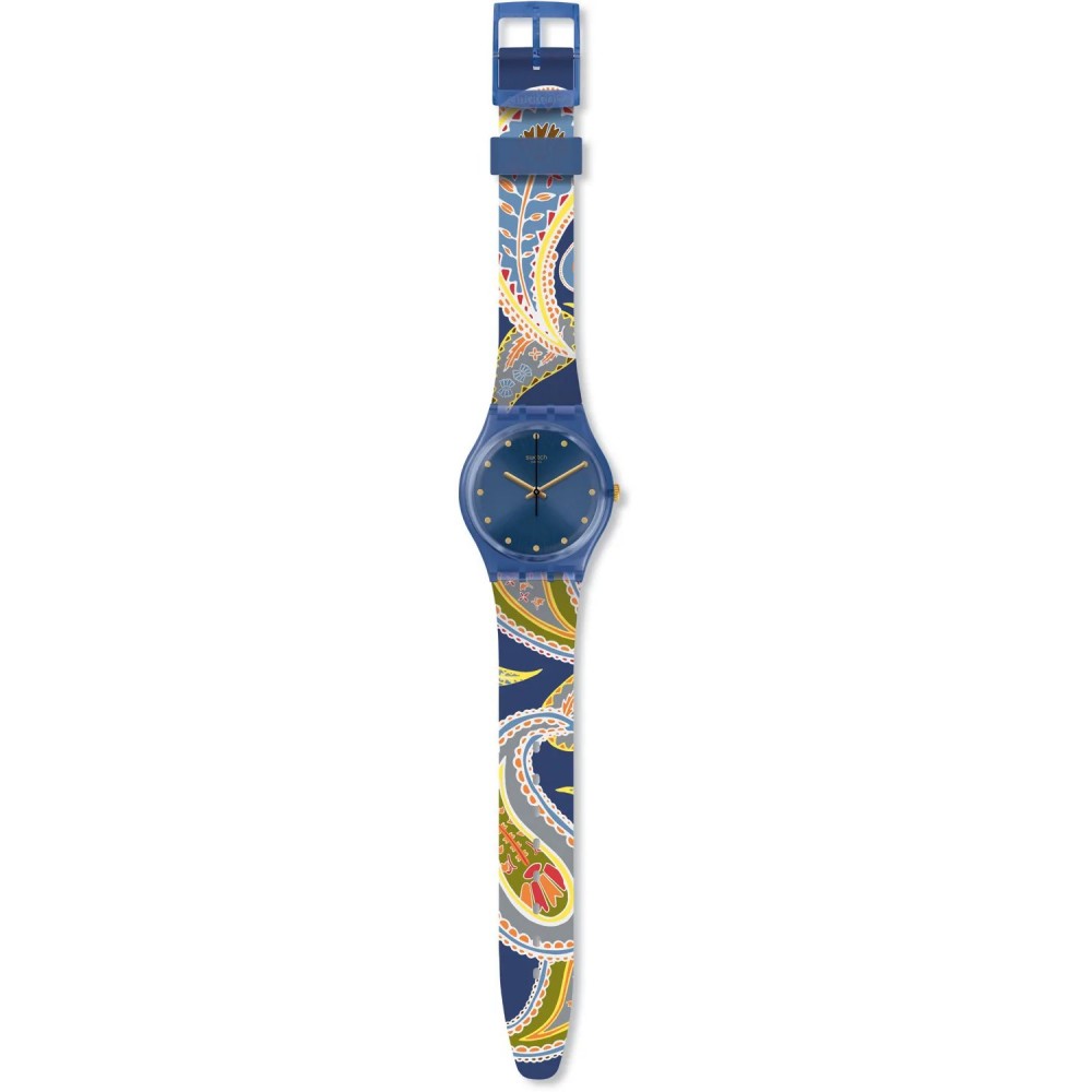 SWATCH SILKY WAY Unisex Ρολόι Πολύχρωμο Λουράκι Σιλικόνης GN263