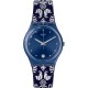 SWATCH CALIFE Unisex Ρολόι Μπλε Λουράκι Σιλικόνης GN413