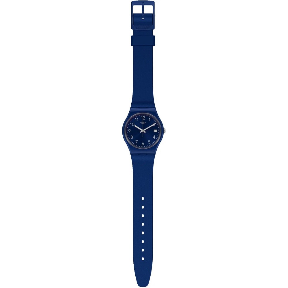 SWATCH SILVER IN BLUE Unisex Ρολόι Μπλε Λουράκι Σιλικόνης GN416