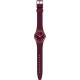 SWATCH REDNEL Unisex Ρολόι Μπορντό Λουράκι Σιλικόνης GR184