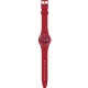 SWATCH LAZERED Unisex Ρολόι Κόκκινο Λουράκι Σιλικόνης GR710