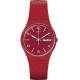 SWATCH LAZERED Unisex Ρολόι Κόκκινο Λουράκι Σιλικόνης GR710