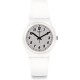 SWATCH SOMETHING WHITE Unisex Ρολόι Λευκό Λουράκι Σιλικόνης GW194