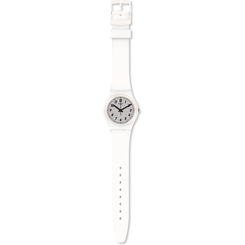 SWATCH SOMETHING WHITE Unisex Ρολόι Λευκό Λουράκι Σιλικόνης GW194