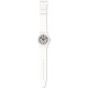 SWATCH SOMETHING WHITE Unisex Ρολόι Λευκό Λουράκι Σιλικόνης GW194