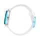SWATCH RETRO-BIANCO Unisex Ρολόι Λευκό Διάφανο Λουράκι Σιλικόνης GW215