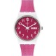 SWATCH BERRY LIGHT Unisex Ρολόι Ροζ Λουράκι Σιλικόνης/Υφασμάτινο GW713