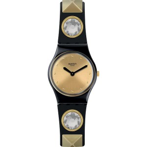 SWATCH ORTRUD Watch Black Silicone Strap LB186