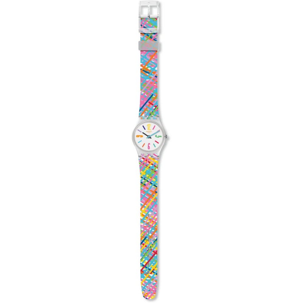 SWATCH TADELAKT Ρολόι Πολύχρωμο λουράκι Σιλικόνης LK389