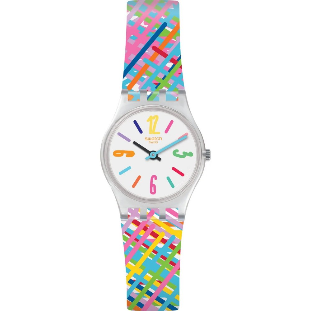 SWATCH TADELAKT Ρολόι Πολύχρωμο λουράκι Σιλικόνης LK389