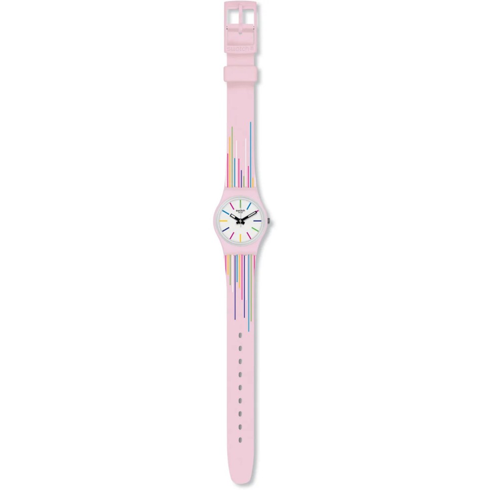 SWATCH PINK MIXING Ρολόι Ροζ λουράκι Σιλικόνης LP155