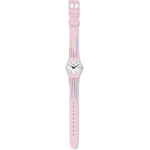 SWATCH PINK MIXING Unisex Watch Pink Silicone Strap LP155 SWATCH PINK MIXING Unisex Watch Pink Silicone Strap LP155