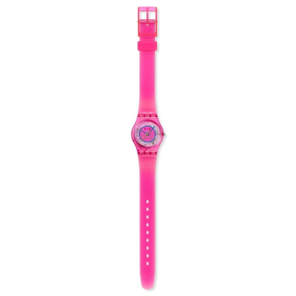 SWATCH PRISMATICALLY PINK Ρολόι Ροζ Σιλικόνης λουράκι LP166