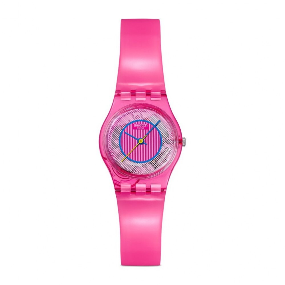 SWATCH PRISMATICALLY PINK Ρολόι Ροζ Σιλικόνης λουράκι LP166