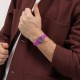 SWATCH MAGENTA WEAVE Ρολόι Μωβ λουράκι Σιλικόνης LV122